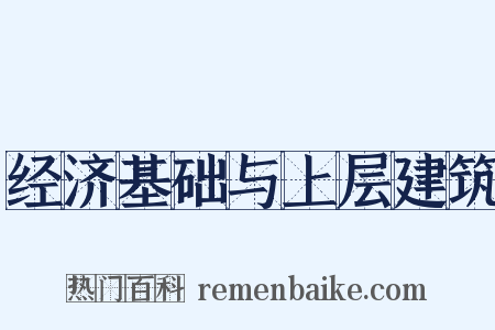 经济基础与上层建筑是什么意思的图片